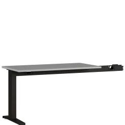 Aanbouwtafel Ergonoma Lichtgrijs Zwart^Huisenthuis Clearance