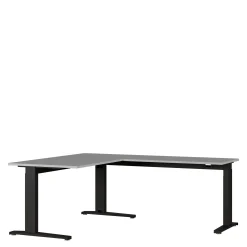Aanbouwtafel Ergonoma Lichtgrijs Zwart^Huisenthuis Clearance
