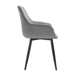 Armstoel Amine Grijs – Set van 2^Huisenthuis Online