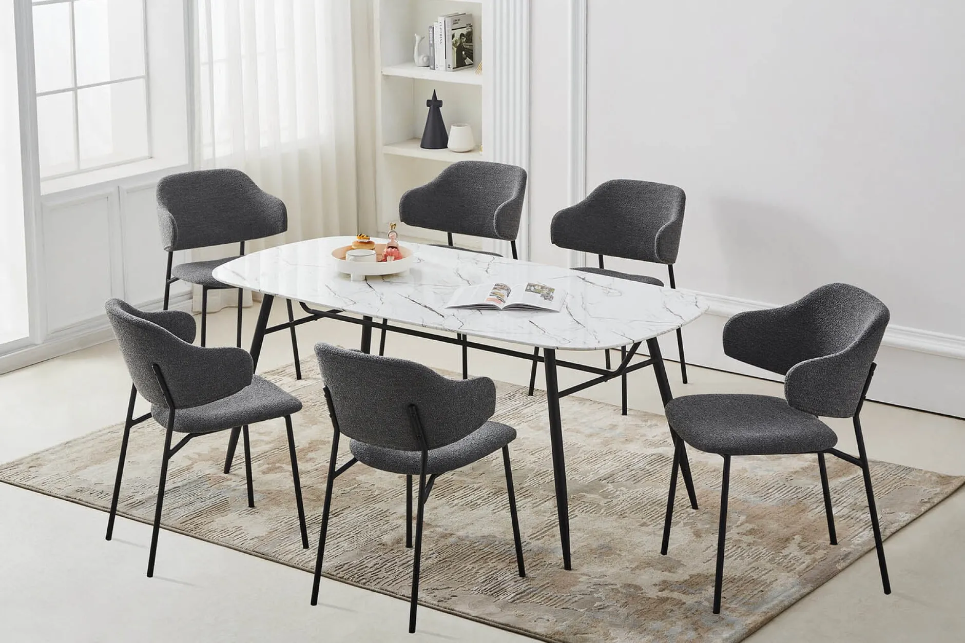 Armstoel Didi Bouclé – Set van 2^Huisenthuis Outlet