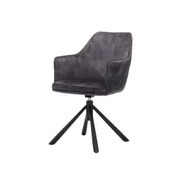 Armstoel Harper Antraciet Velours – Set van 2^Huisenthuis New