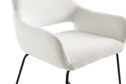 Armstoel Hilton Wit Bouclé^Huisenthuis Outlet