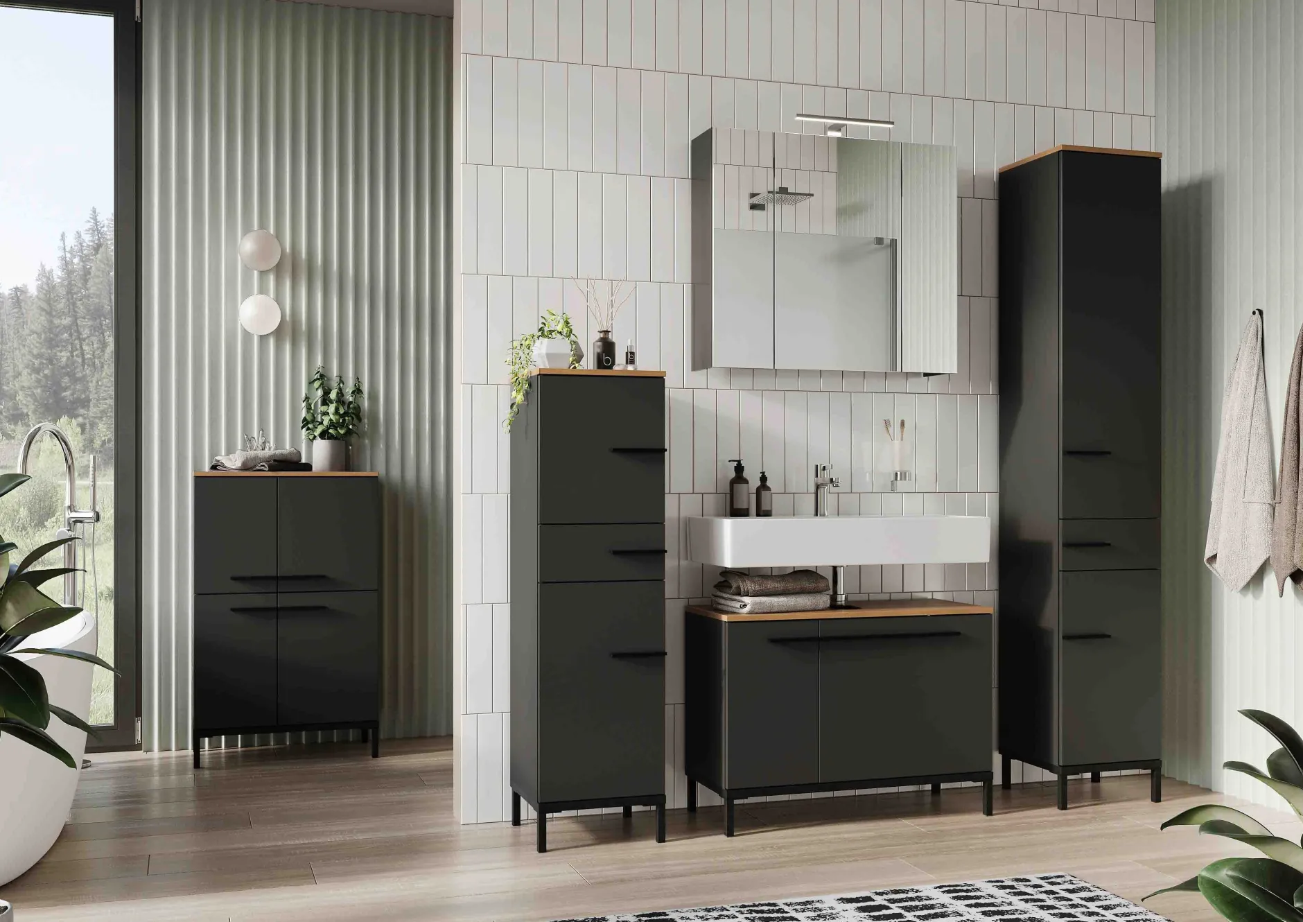 Badkamer kolomkast Serpa 190 cm^Huisenthuis Clearance