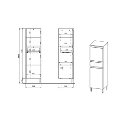 Badkamerkast Abrantes^Huisenthuis Online