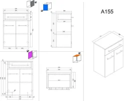 Badkamerkast Genua 53 cm^Huisenthuis Online