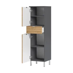 Badkamerkast June Antraciet Eiken^Huisenthuis Clearance