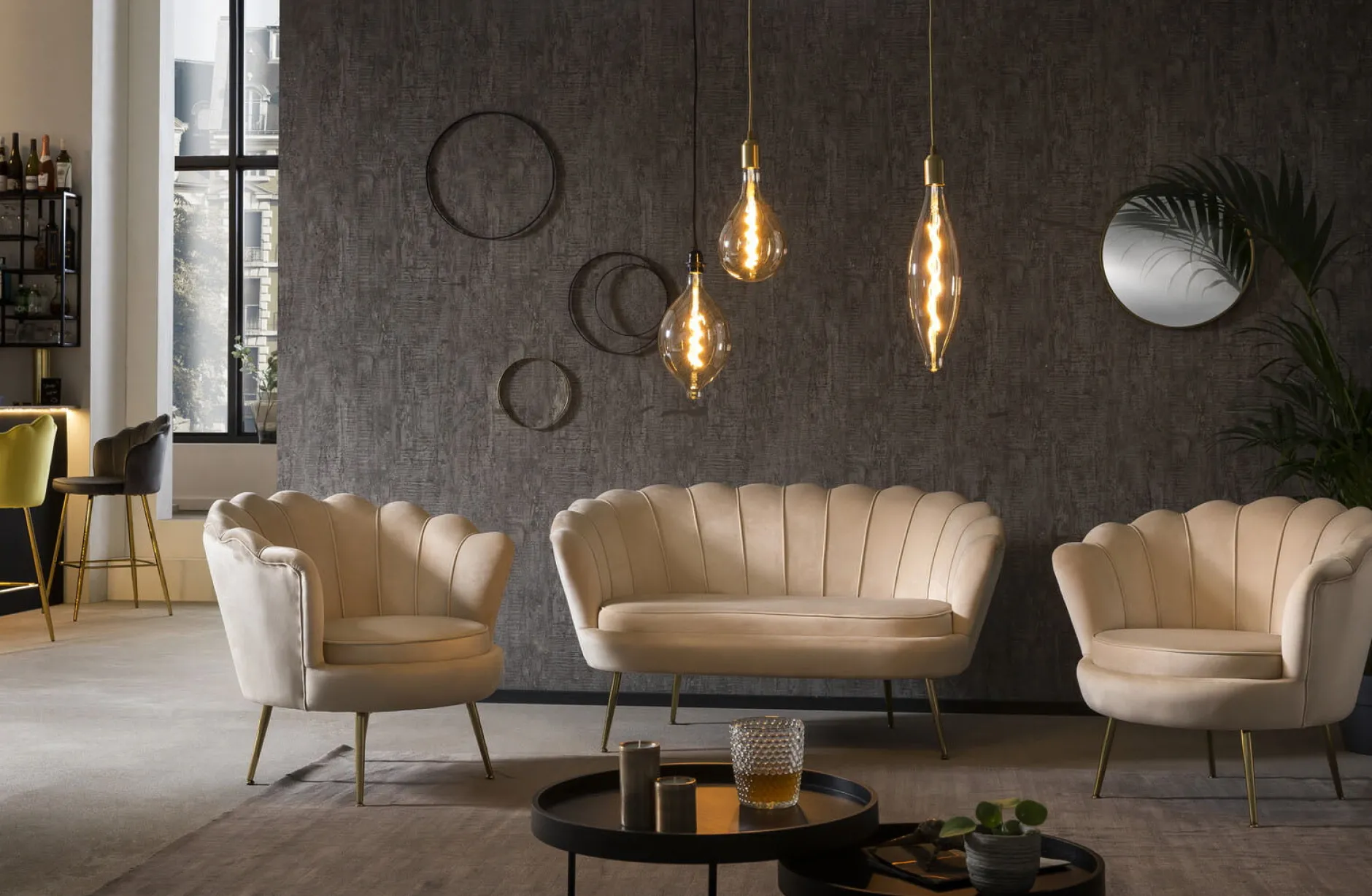 Bank Chanelle Velvet 136 cm^Huisenthuis Online