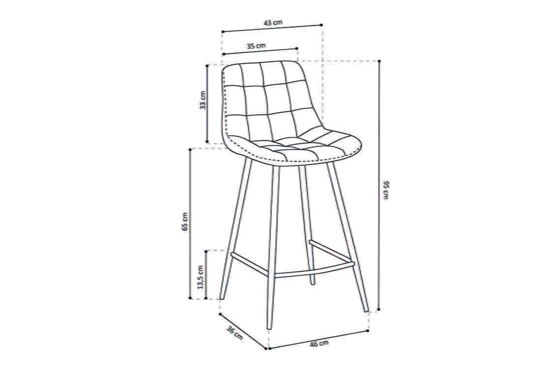 Barkruk Alice – Set van 2^Huisenthuis Sale