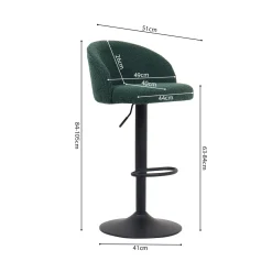 Barkruk Babet Bouclé – Set van 2^Huisenthuis Best