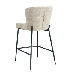 Barkruk Jolie Bouclé Beige – Set van 2^Huisenthuis Best