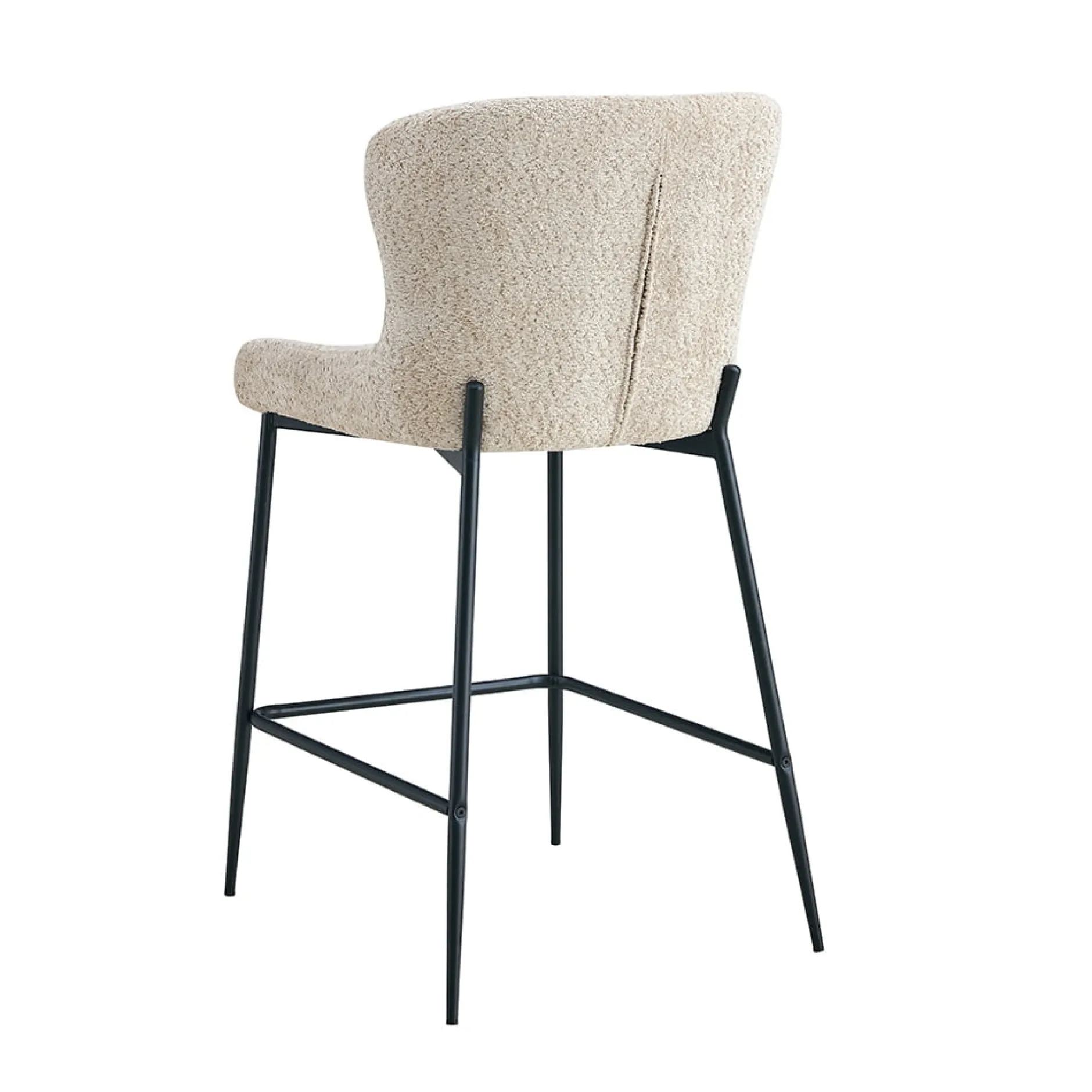 Barkruk Jolie Bouclé Beige – Set van 2^Huisenthuis Best