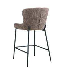 Barkruk Jolie Bouclé Zand – Set van 2^Huisenthuis Clearance