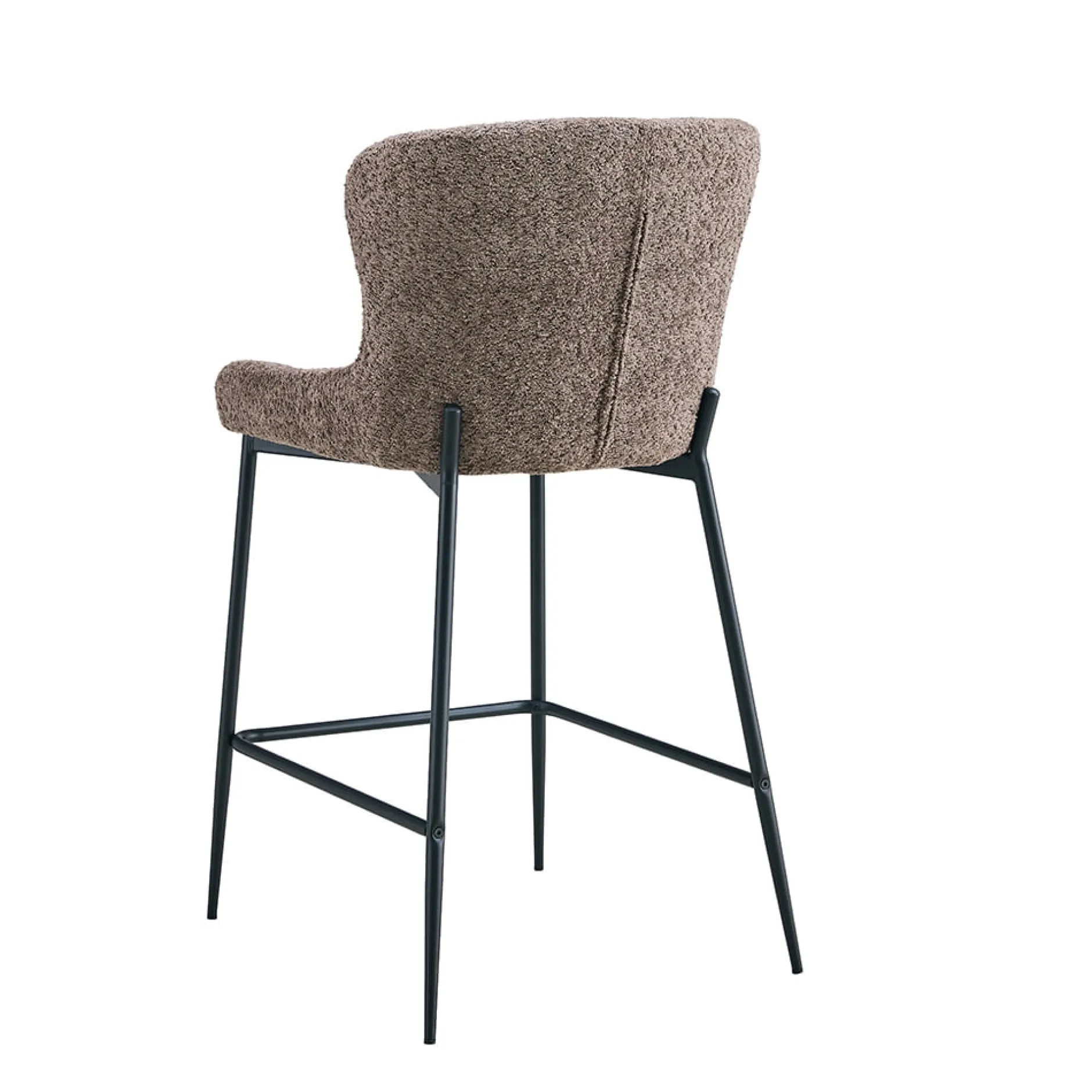 Barkruk Jolie Bouclé Zand – Set van 2^Huisenthuis Clearance