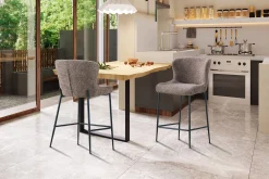 Barkruk Jolie Bouclé Zand – Set van 2^Huisenthuis Clearance