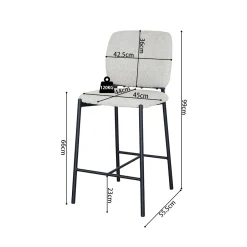 Barkruk Killian Beige – Set van 2^Huisenthuis Discount