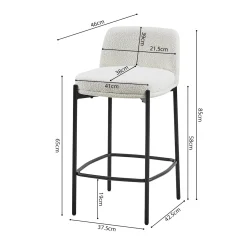 Barkruk Lylou Stof – Set van 2^Huisenthuis Discount