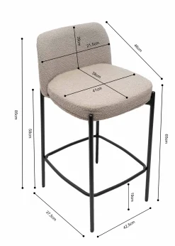 Barkruk Lylou Stof – Set van 2^Huisenthuis Best