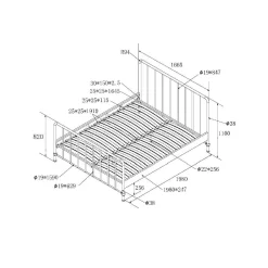 Bed Jay 160×200 cm^Huisenthuis Sale