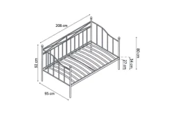 Bed Mabel 90x200cm^Huisenthuis Hot