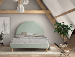 Bed Victoria Bouclé 140×200 cm^Huisenthuis