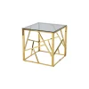 Bijzettafel Benin Goud 55×55 cm^Huisenthuis Best