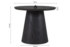 Bijzettafel Bernou Donkerbruin^Huisenthuis Outlet