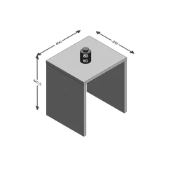 Bijzettafel Liv Wit^Huisenthuis Best