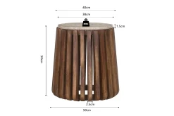 Bijzettafel Milo Travertin^Huisenthuis Outlet