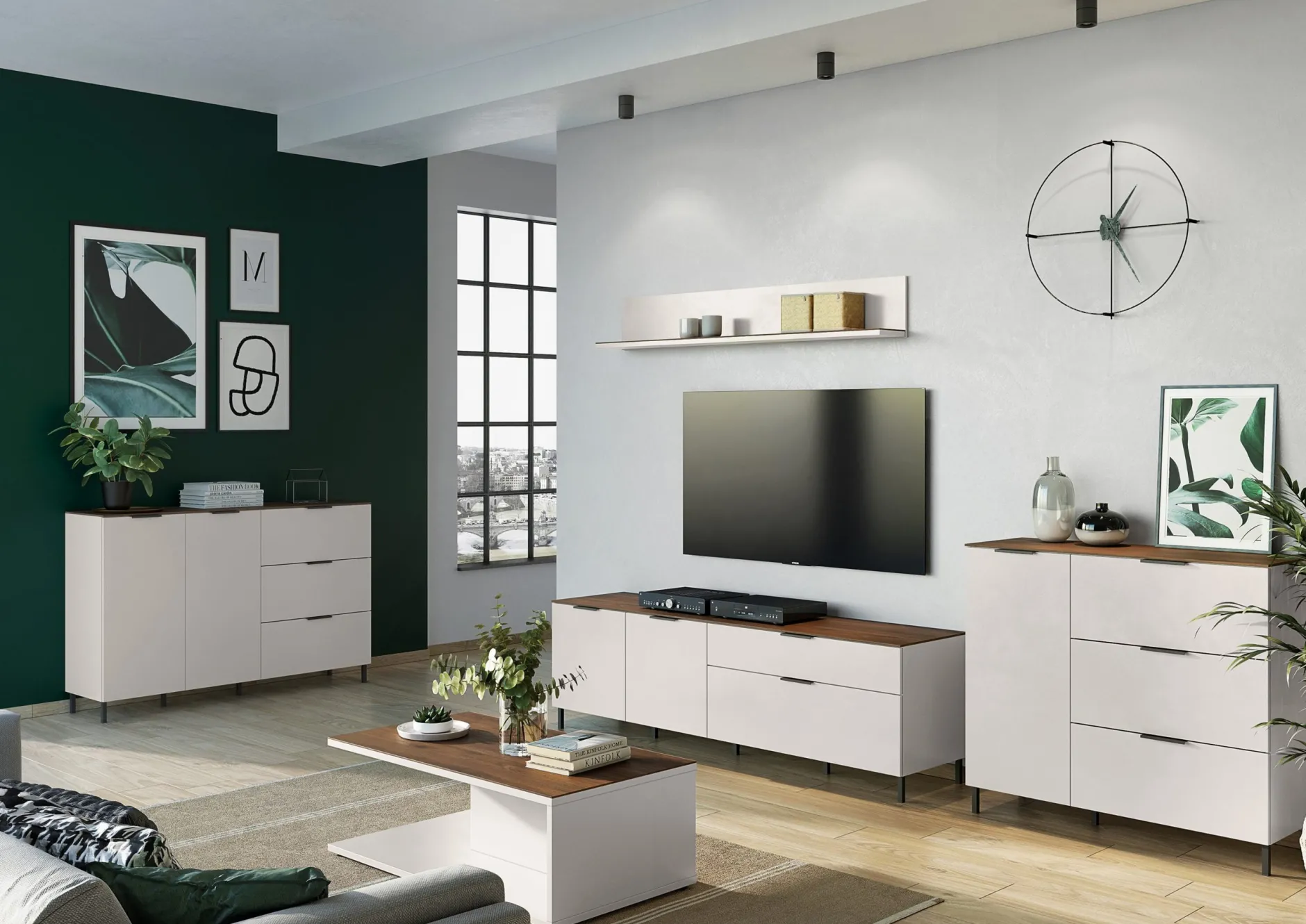 Bundelvoordeel Amalfi Zand-Walnoot^Huisenthuis Outlet