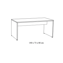 Bureau Eiken 140cm^Huisenthuis Hot