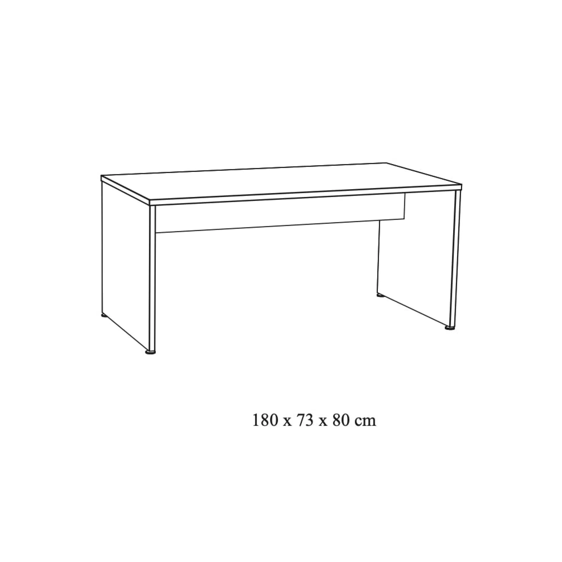 Bureau Eiken 180cm^Huisenthuis Outlet