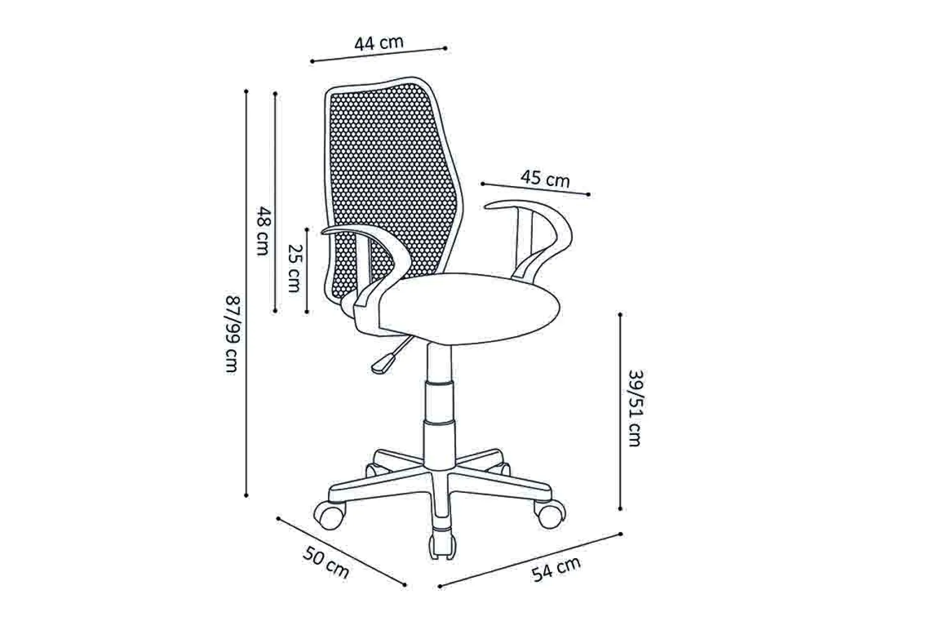 Bureaustoel Lucca^Huisenthuis Discount