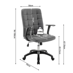 Bureaustoel Omer Grijs^Huisenthuis