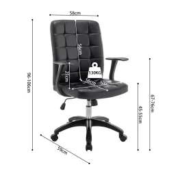 Bureaustoel Omer Zwart^Huisenthuis Discount