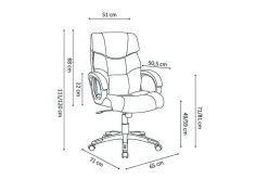 Bureaustoel Verona Zwart^Huisenthuis Best