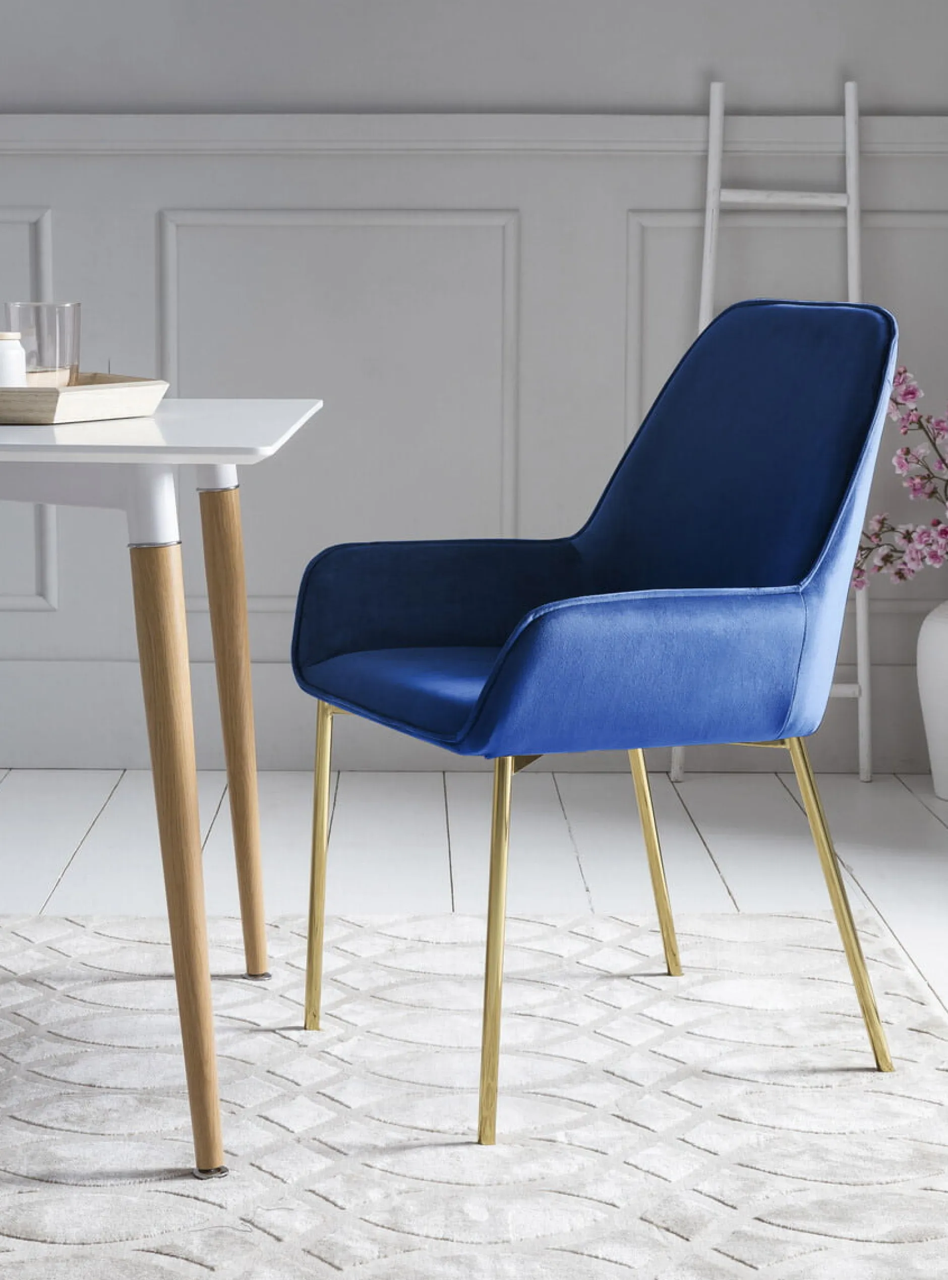 Eetkamerstoel Fiona Blauw – Set van 2^Huisenthuis Best