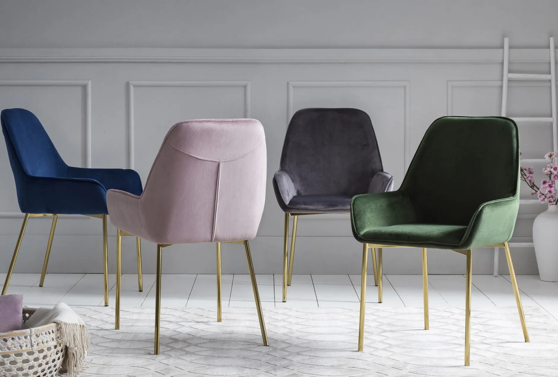 Eetkamerstoel Fiona Blauw – Set van 2^Huisenthuis Best