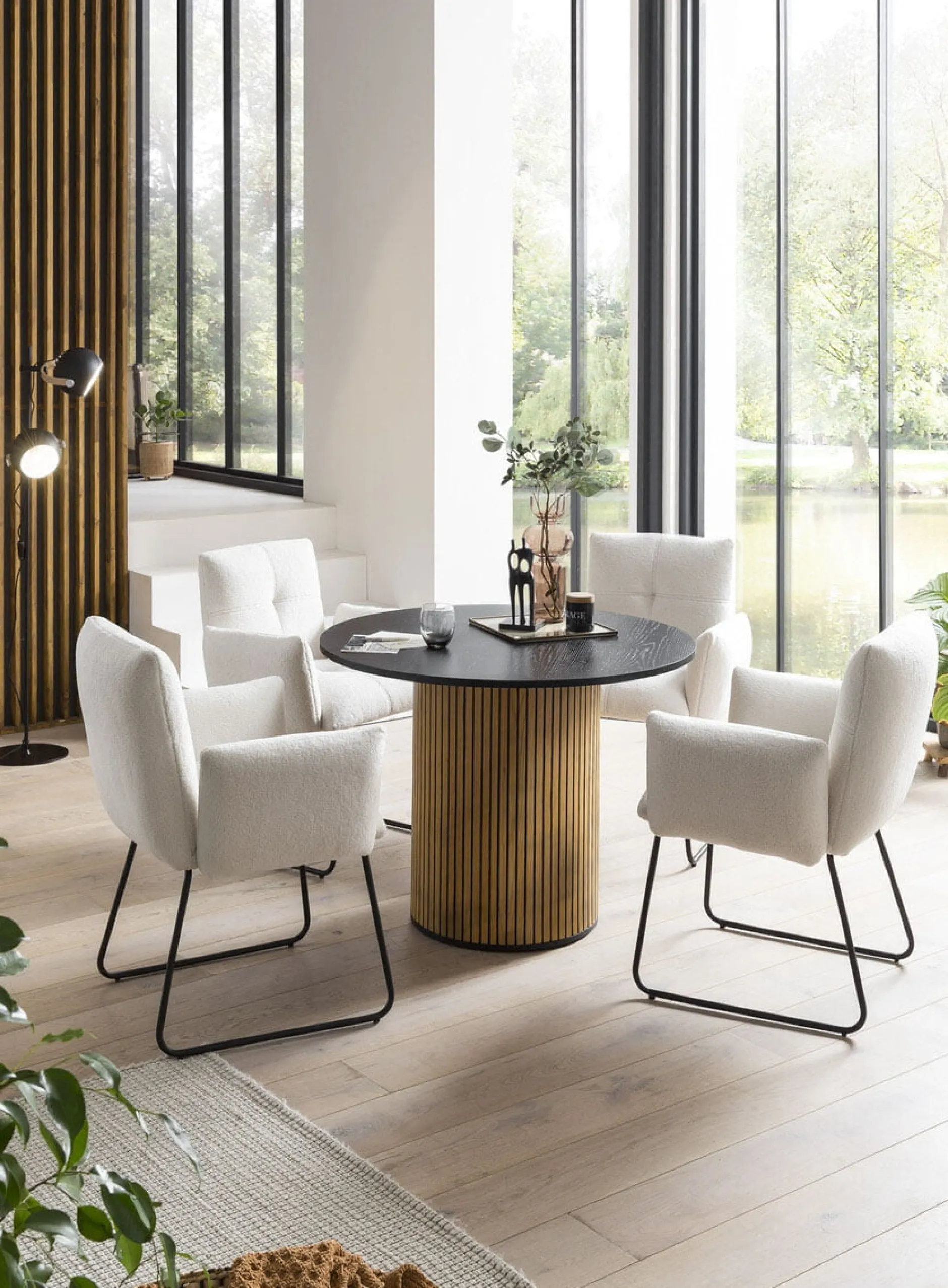 Eettafel Bowie Zwart Rond 120cm^Huisenthuis Sale