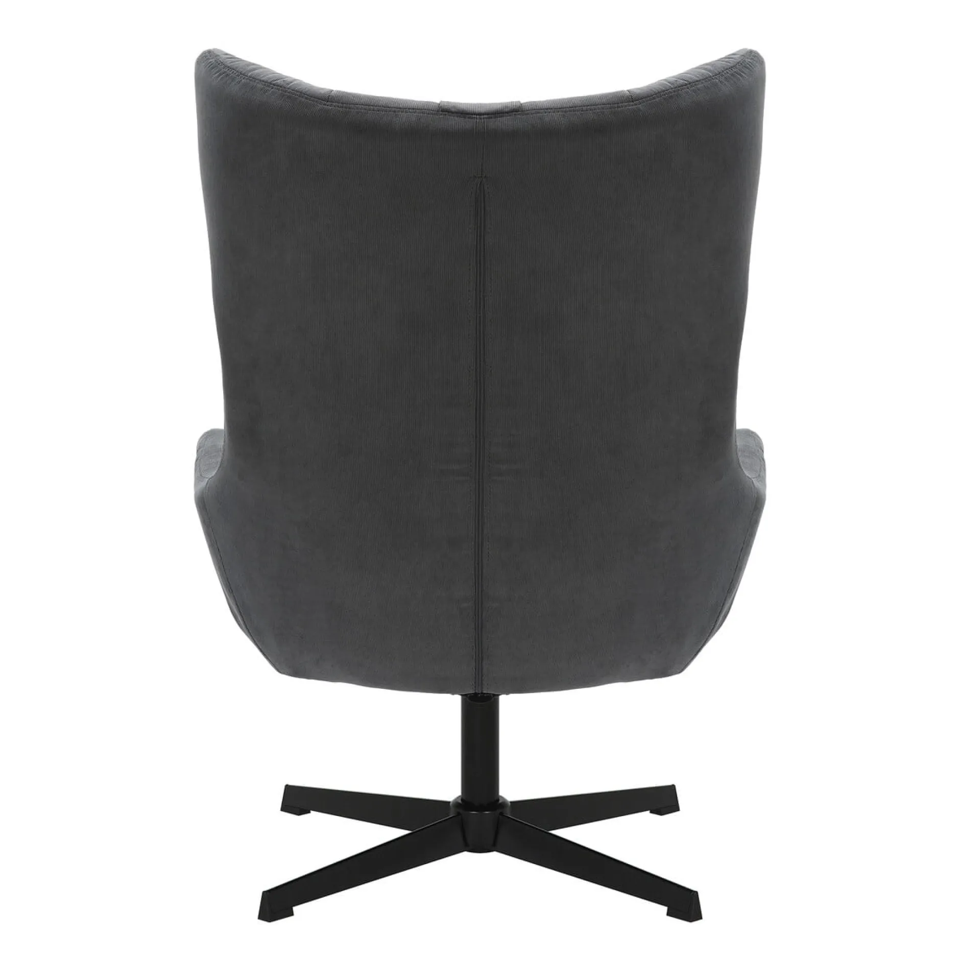 Fauteuil en poef Siem Grijs^Huisenthuis Hot