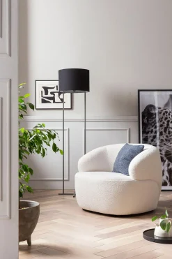 Fauteuil Pien Wit Bouclé^Huisenthuis New