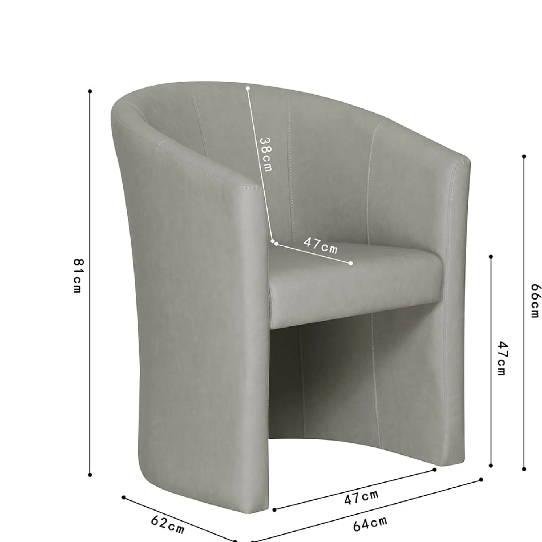 Fauteuil Steven Kunstleer – Vintage^Huisenthuis Best