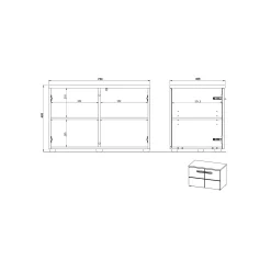 Halbank Elvas Eiken Wit^Huisenthuis Hot