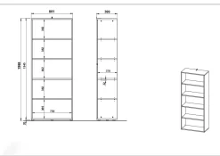 Hoge brede kantoorkast Ergonoma Licht^Huisenthuis Hot