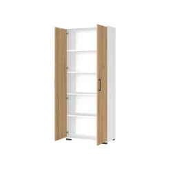 Hoge dichte kantoorkast Discovery Eiken Wit^Huisenthuis Online