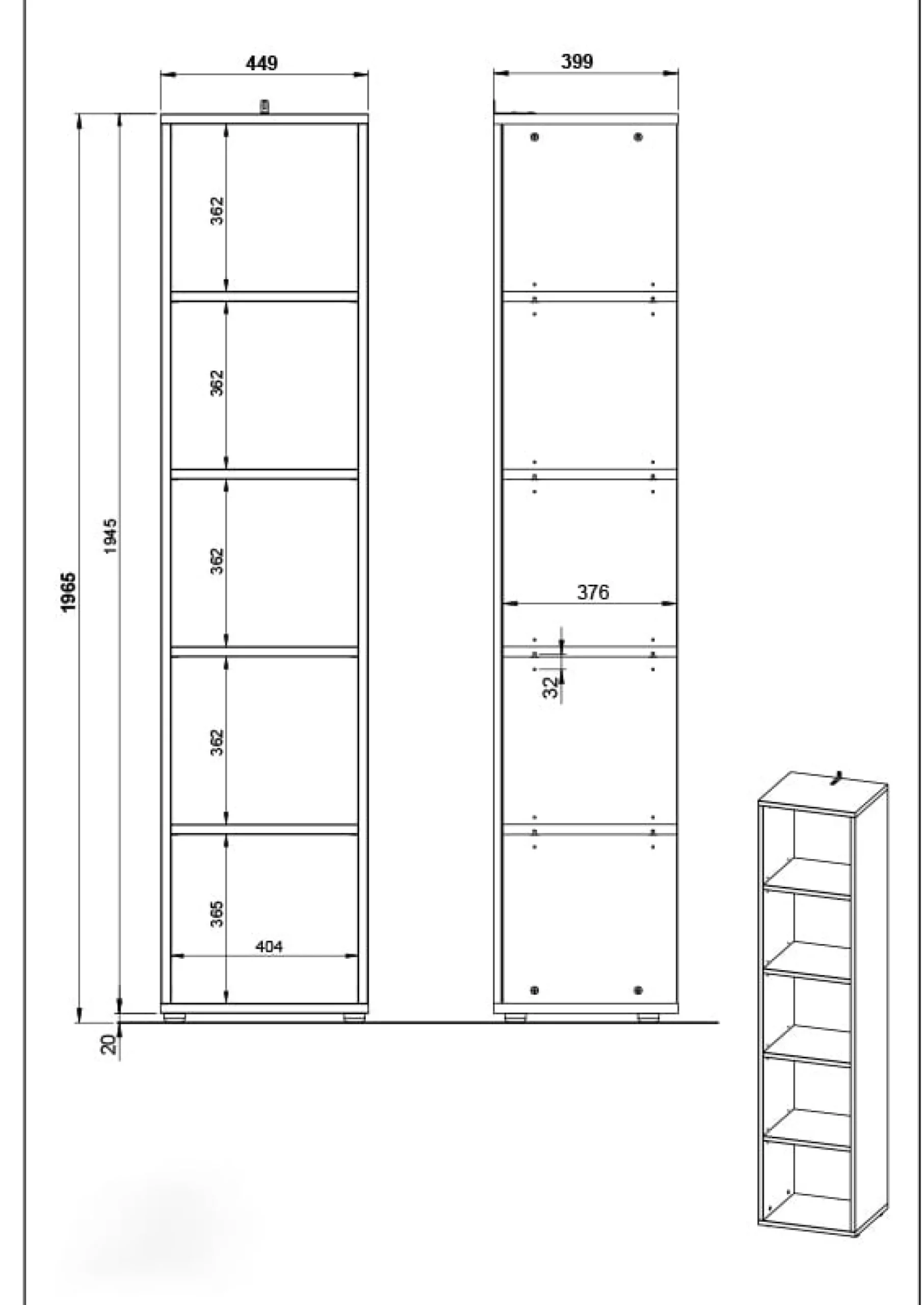 Hoge smalle kantoorkast Ergonoma Licht^Huisenthuis Online
