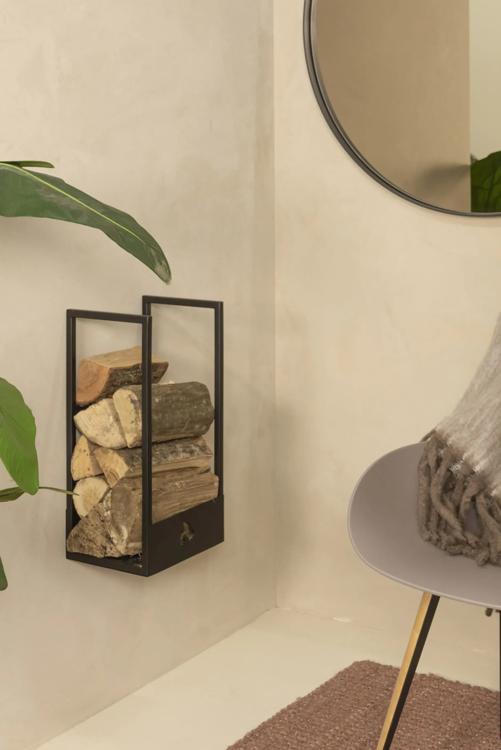 Houtrek Scott Zwart 50cm^Huisenthuis New