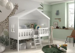 Huisbed Alix Wit 90×200 cm – Met ladder^Huisenthuis New