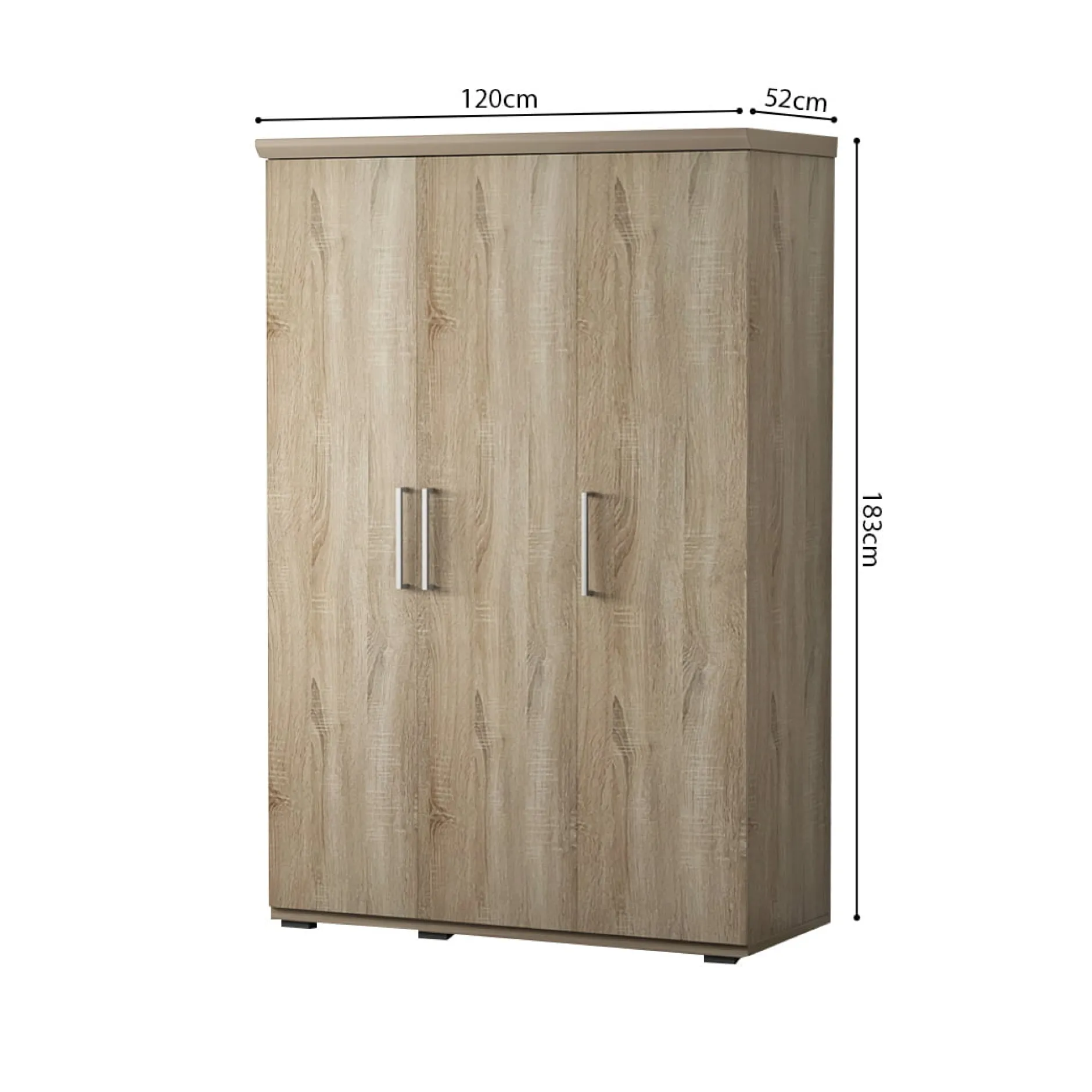 Kledingkast Bruno 3-deurs^Huisenthuis New