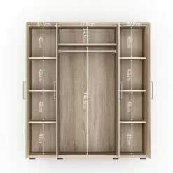 Kledingkast Bruno 4-deurs^Huisenthuis