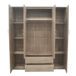 Kledingkast Jean 4-deurs – Spiegel^Huisenthuis Best